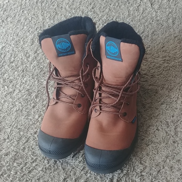 Palladium Milk Chocolate Boots - Picture 2 of 9